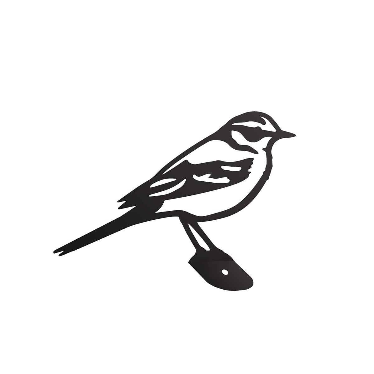 Close-Up of Yellow Wagtail Steel Fence Topper in Black Close-Up of Yellow Wagtail Steel Fence Topper in Black