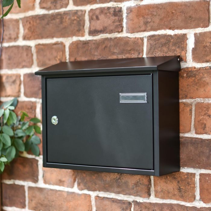 Outdoor Post Box Land Rover Defender Style Mailbox - Black Metal Wall ...