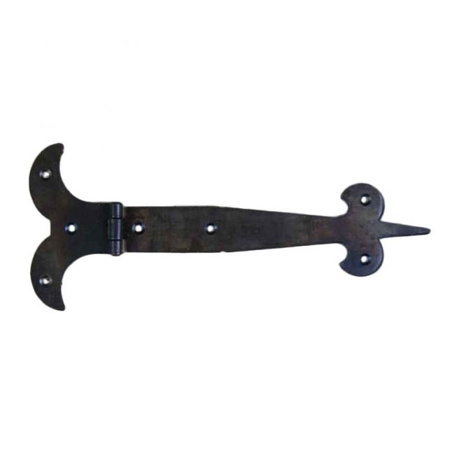 Fleur-de-Lys Door Hinge Created From Iron Fleur-de-Lys Door Hinge Created From Iron