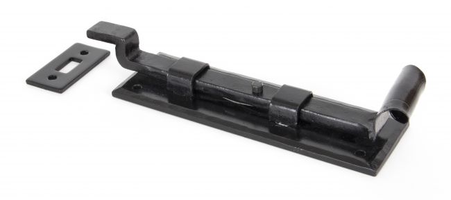 "Winfield House" Cranked Door Bolt 6" Black