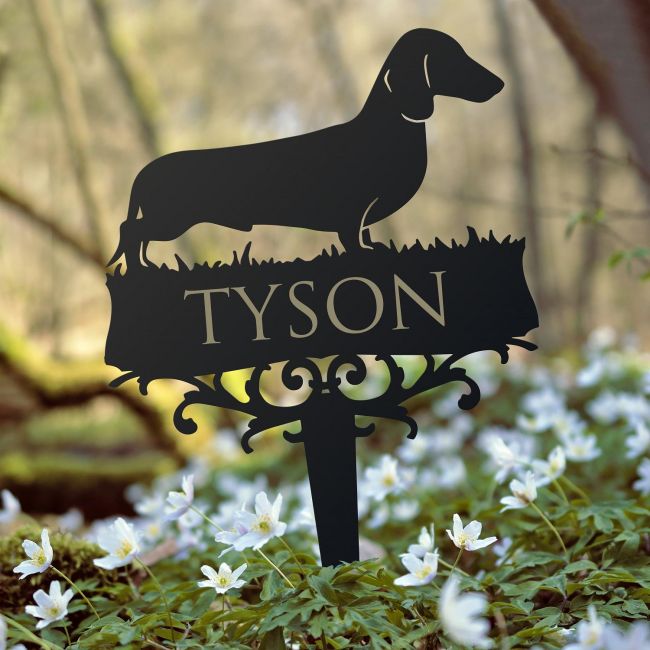 Dachshund Memorial Ground Spike Dachshund Memorial Ground Spike