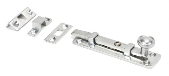 4" Universal Bolt in Satin Chrome