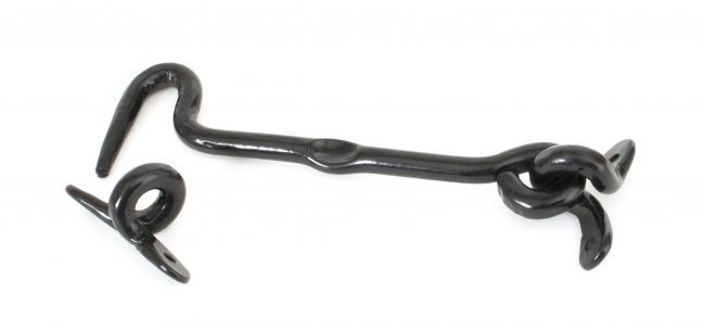 6" Forged Cabin Hook Black