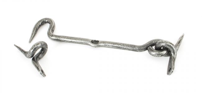 6" Forged Cabin Hook Pewter 