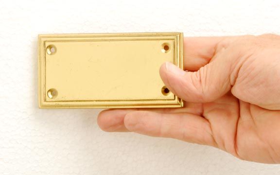 Rectangular stepped engraveable plaque Rectangular stepped engraveable plaque
