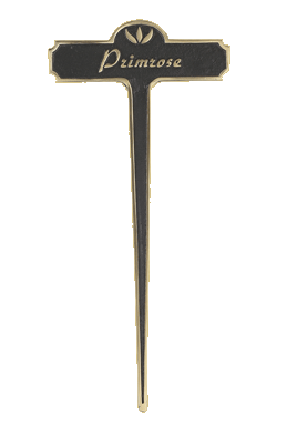 Primrose Brass Garden Plant Marker Primrose Brass Garden Plant Marker