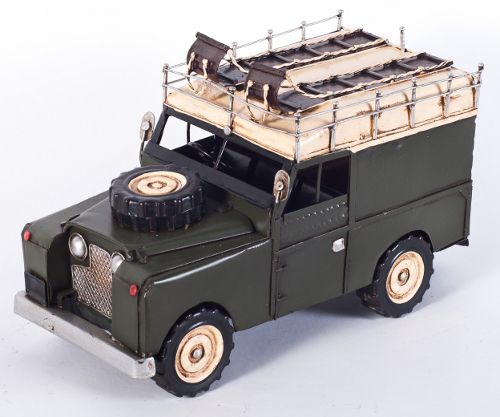 Military Land Rover with Sand Canopy Vintage replica model 1964 Military Land Rover with Sand Canopy Vintage replica model 1964