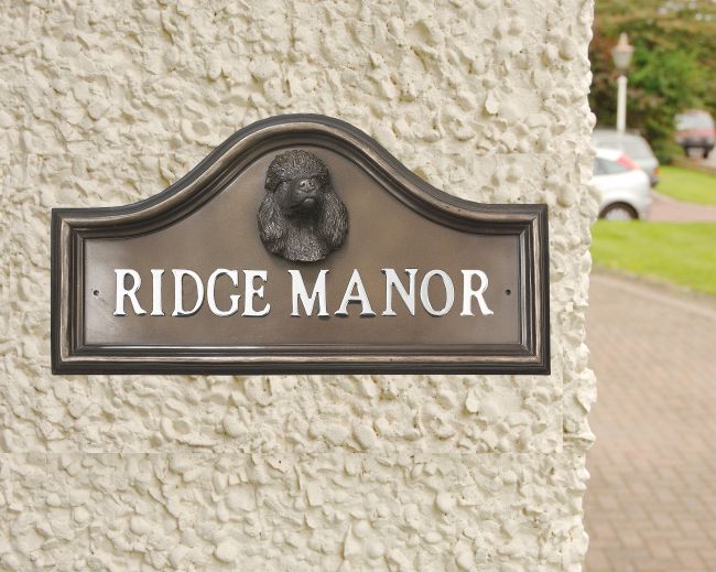 Poodle house sign