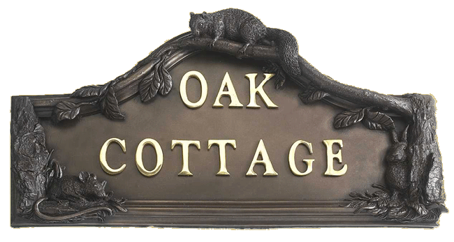 Woodland House Name Sign