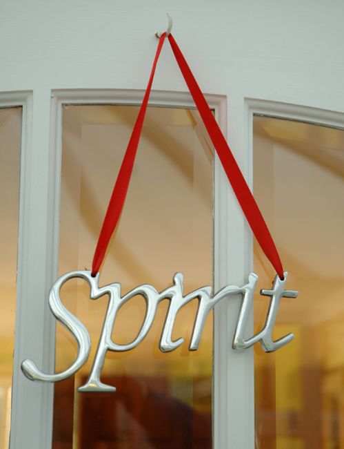 "Spirit" Christmas Hanging Sign "Spirit" Christmas Hanging Sign