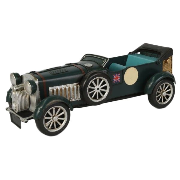 "Le Mans" 1930 Blower Bentley-Style Green Racing Car Model "Le Mans" 1930 Blower Bentley-Style Green Racing Car Model