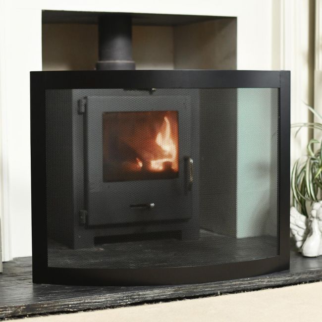 "Carrowdrock" Contemporary Curved Bespoke Fire Guard "Carrowdrock" Contemporary Curved Bespoke Fire Guard