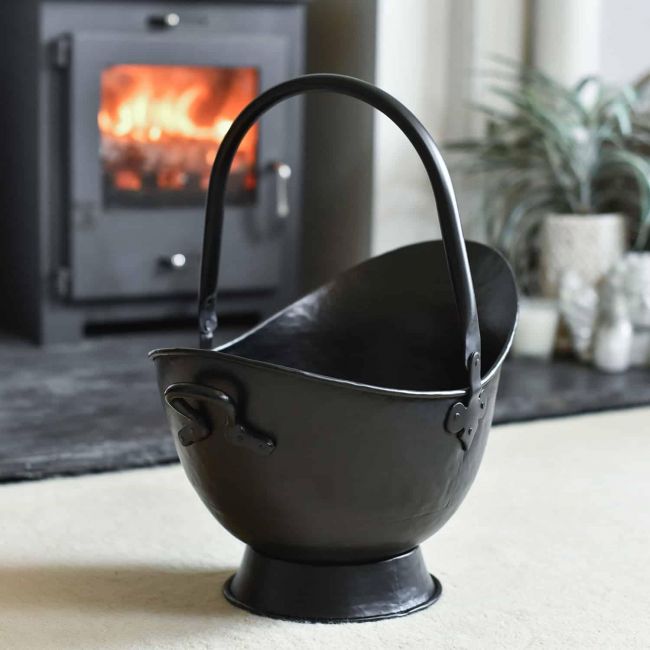 "Waterloo" Black Iron Coal Bucket - 53cm "Waterloo" Black Iron Coal Bucket - 53cm