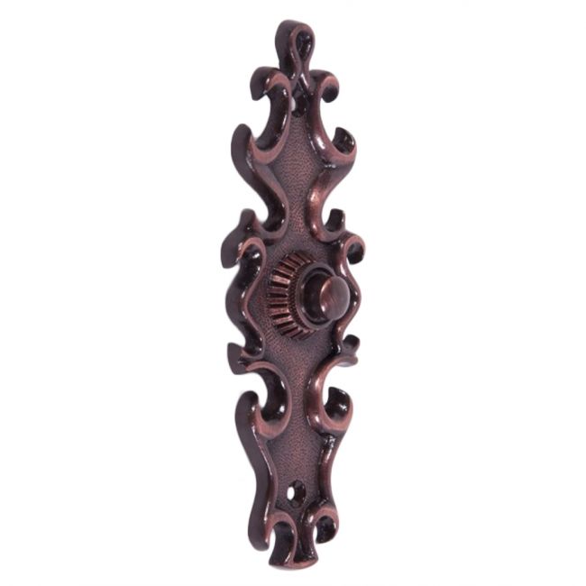 “Carraway Court” Antique Copper Ornate Bell Push “Carraway Court” Antique Copper Ornate Bell Push