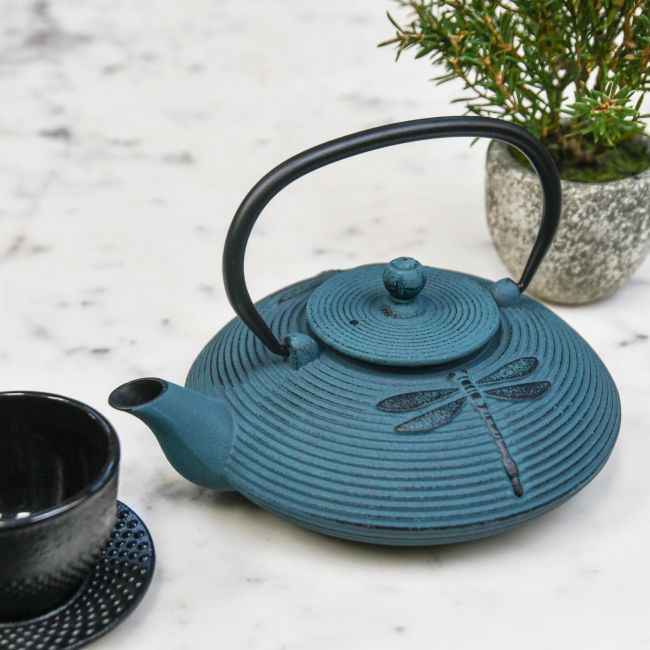 "Dragonfly" Cast Iron Teapot "Dragonfly" Cast Iron Teapot
