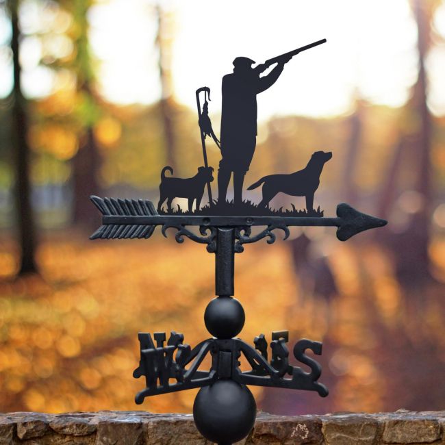 "Game Season" Jack Russel & Labrador Weathervane 