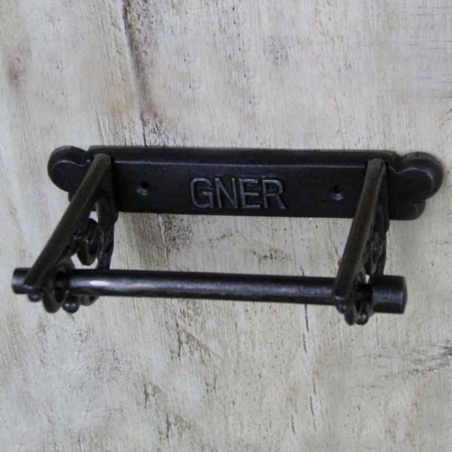 "GNER" Cast Iron Toilet Roll Holder "GNER" Cast Iron Toilet Roll Holder
