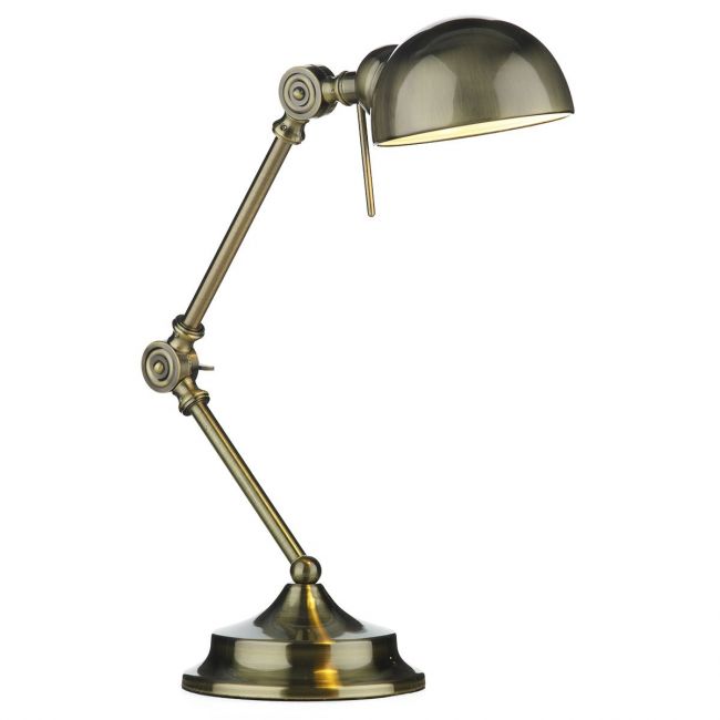 “Mckinman Court” Adjustable Antique Brass Desk Lamp “Mckinman Court” Adjustable Antique Brass Desk Lamp