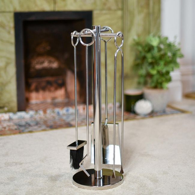 “Westgate Park” Companion Set Finished in Stainless Steel 