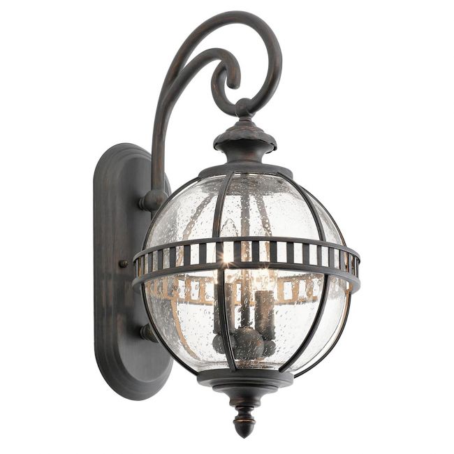 Aged Bronze "Classical" Victorian Spherical Twin Bulb Wall Light - 49cm Aged Bronze "Classical" Victorian Spherical Twin Bulb Wall Light - 49cm