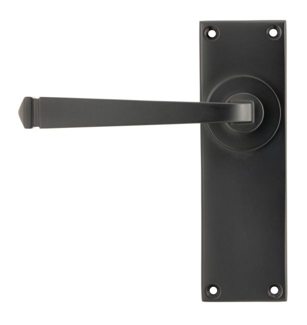 Aged Bronze Lever Latch Door Handle Front Aged Bronze Lever Latch Door Handle Front