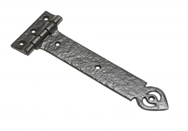 12 Inch Antique Black Malleable Iron Door Hinge With Heavy Strap (Pair) 12 Inch Antique Black Malleable Iron Door Hinge With Heavy Strap (Pair)
