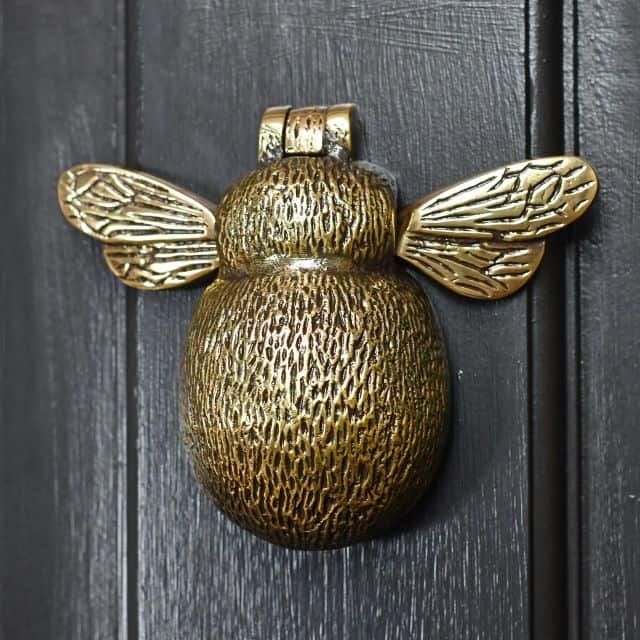 Antique Brass Bumblebee Door Knocker - Thumbnail Antique Brass Bumblebee Door Knocker - Thumbnail