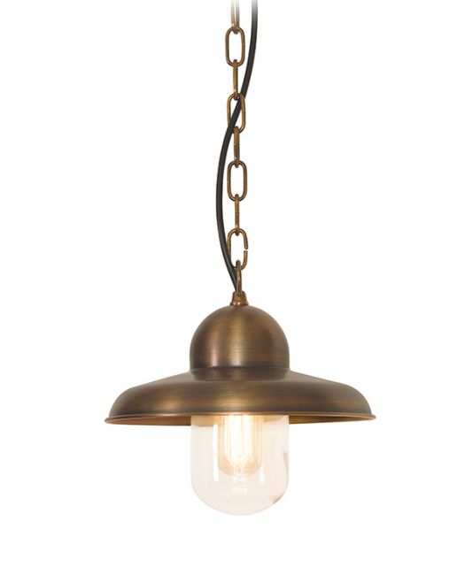 "Orchid" Antique Brass Hanging Light "Orchid" Antique Brass Hanging Light