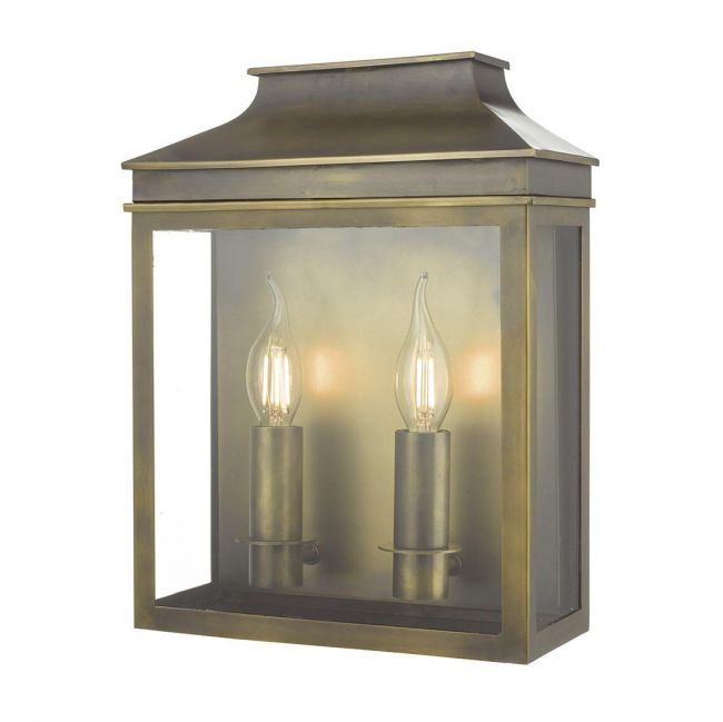 Traditional Dual Light Flush Wall Light Finished in an Antique Brass Traditional Dual Light Flush Wall Light Finished in an Antique Brass