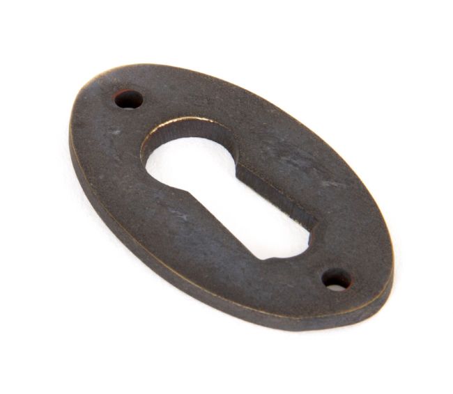 Antique Bronze Oval Escutcheon Antique Bronze Oval Escutcheon