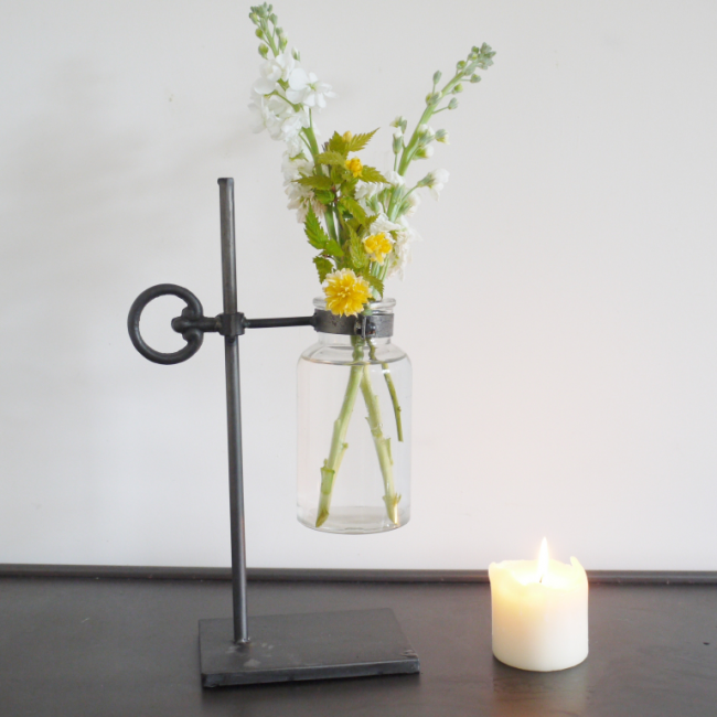 Antique Grey Flower Vase Holder Antique Grey Flower Vase Holder