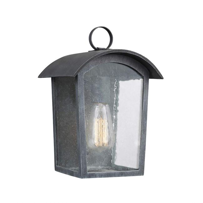 Antique Silver "Hedley" Arched Loop Handle Wall Light - 30cm Antique Silver "Hedley" Arched Loop Handle Wall Light - 30cm
