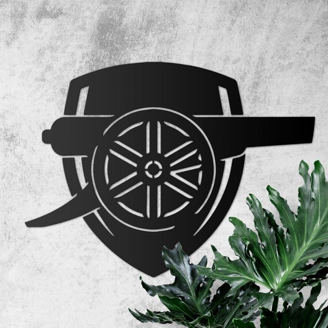 "Arsenal Cannon" Wall Art in situ
