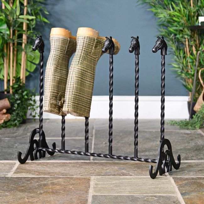 "Ascot" Black 3 Pair Welly Rack "Ascot" Black 3 Pair Welly Rack