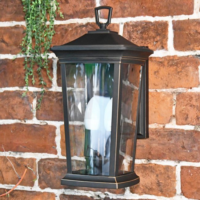 "Avebury" Medium Antique Bronze Wall Lantern in Situ "Avebury" Medium Antique Bronze Wall Lantern in Situ