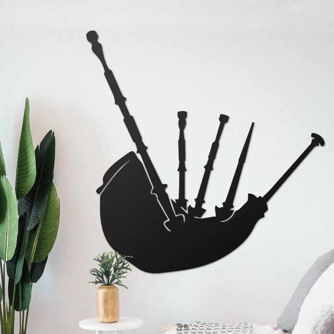 Bagpipe Wall Art in Situ