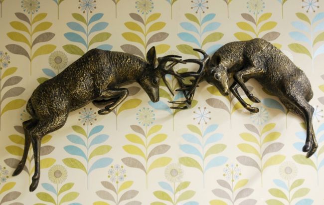 Battling Stags Wall Art