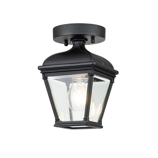 "Mentmore" Traditional Porch Lantern in Midnight Black