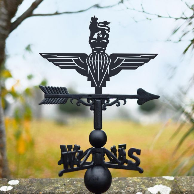 British Parachute Regiment Weathervane in Situ Outside British Parachute Regiment Weathervane in Situ Outside