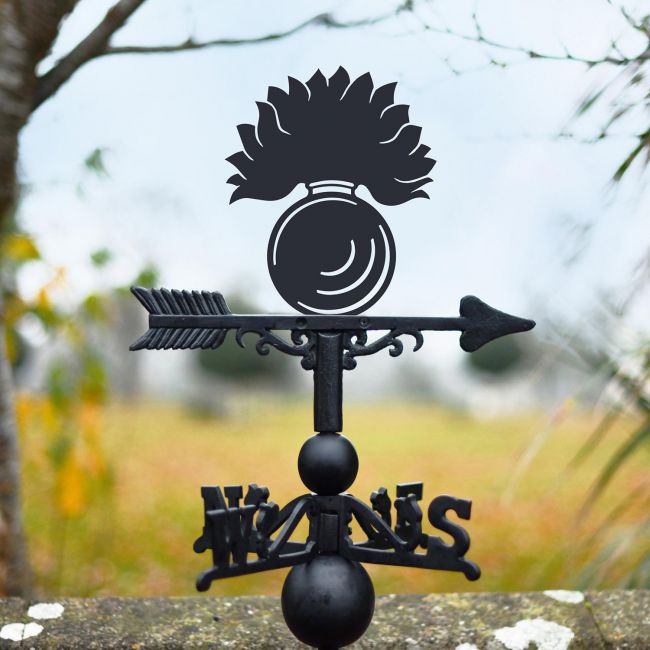 Grenadier Guards Regiment Weathervane Created From Cast Iron Grenadier Guards Regiment Weathervane Created From Cast Iron