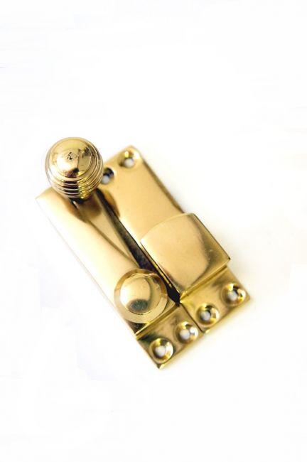 Beehive Brass Quadrant Arm Sash Fastner Deluxe