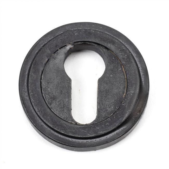 Beeswax Art Deco Circular Euro Escutcheon