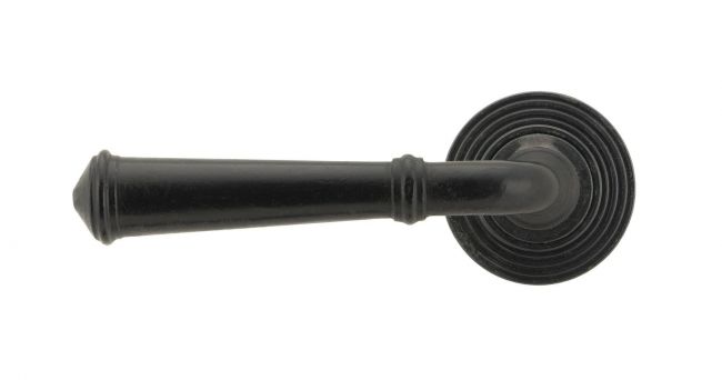 Beeswax Unsprung Lever Door Handle on Beehive Rose Beeswax Unsprung Lever Door Handle on Beehive Rose