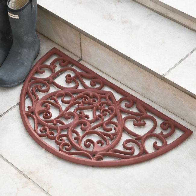 "Belleview" Half Moon Heart Doormat- Rustic "Belleview" Half Moon Heart Doormat- Rustic