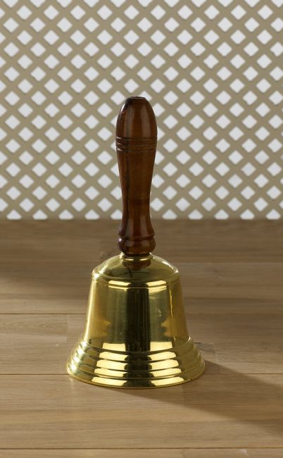 Polished Brass Hand Bell 95mm dia