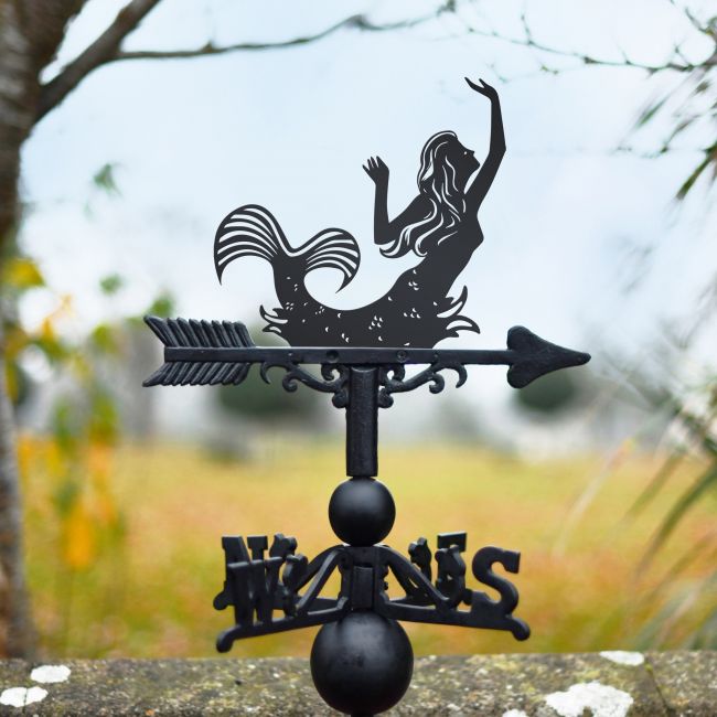 Beautiful Mermaid Weathervane in garden Beautiful Mermaid Weathervane in garden