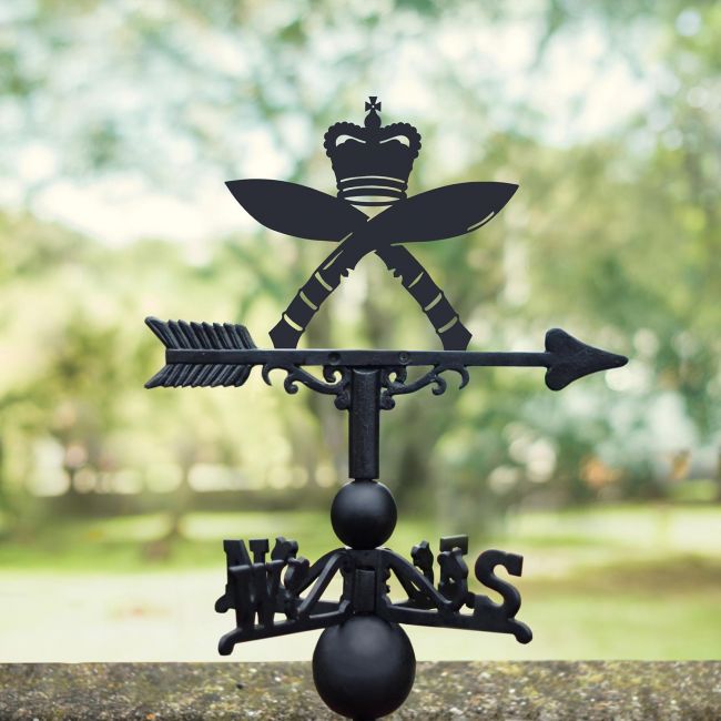 Royal Gurkha Rifles Regiment Weathervane in Situ Outside Royal Gurkha Rifles Regiment Weathervane in Situ Outside