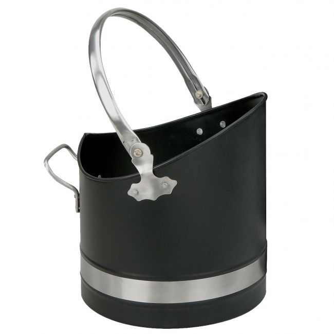 Black and Chrome Warwick Coal Bucket Black and Chrome Warwick Coal Bucket