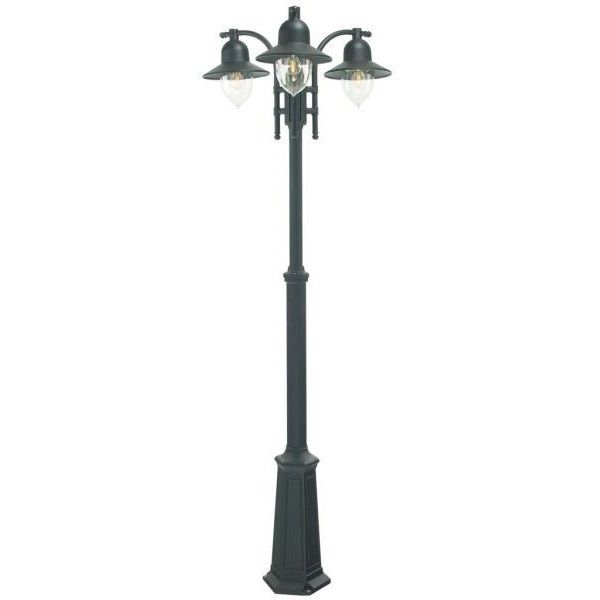 Black Coach House Triple Head Lamp Post Black Coach House Triple Head Lamp Post