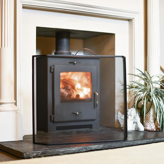 Contemporary Brushed Steel Companion Set In Situ
